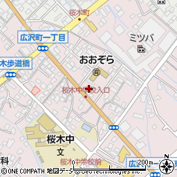 ファミリーマート桐生広沢店周辺の地図