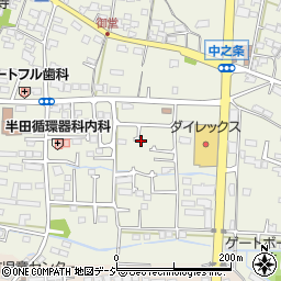 長野県上田市中之条周辺の地図
