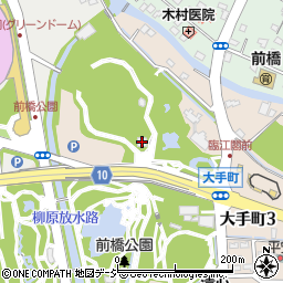 前橋公園管理センター周辺の地図