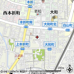 石川県小松市上本折町45周辺の地図