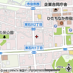 ローソンひたちなか東石川二丁目店周辺の地図
