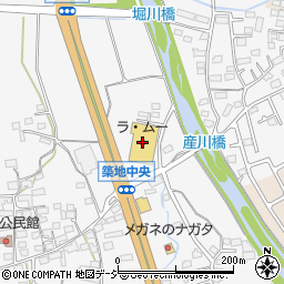 ラ・ムー上田築地店周辺の地図