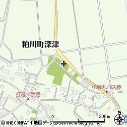 群馬県前橋市粕川町深津379周辺の地図