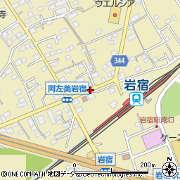岩宿駅北口﻿(ヤマザキショップ)周辺の地図