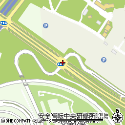 中央研修所入口周辺の地図