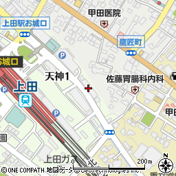 信越放送株式会社上田放送局周辺の地図