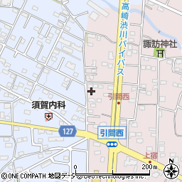 群馬県高崎市引間町738-1周辺の地図