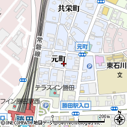 茨城県ひたちなか市元町周辺の地図