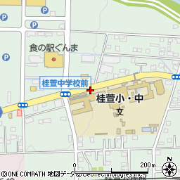 桂萱農協前周辺の地図
