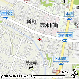 石川県小松市上本折町253周辺の地図