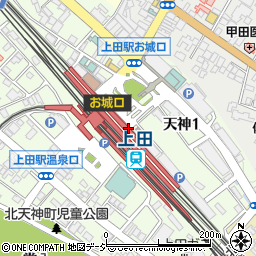 駅レンタカー上田営業所周辺の地図
