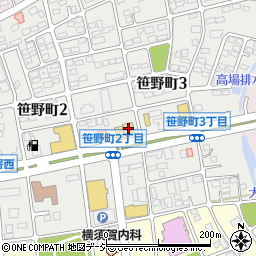 焼肉 宝島 笹野店周辺の地図