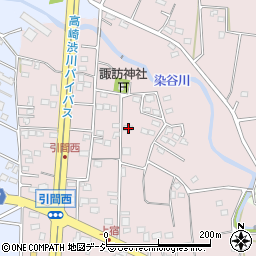 群馬県高崎市引間町775-1周辺の地図