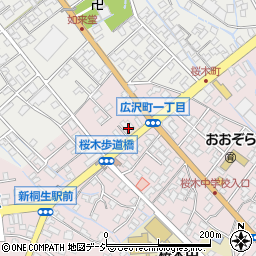 群馬銀行新桐生支店 ＡＴＭ周辺の地図