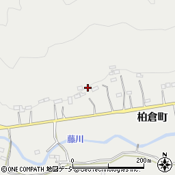 栃木県栃木市柏倉町周辺の地図