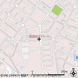 筑波台アパート周辺の地図