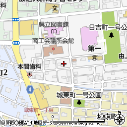 群馬県前橋市日吉町1丁目6周辺の地図