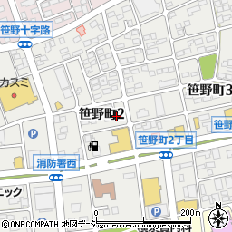 茨城県ひたちなか市笹野町周辺の地図