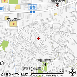 石川県小松市若杉町リ周辺の地図