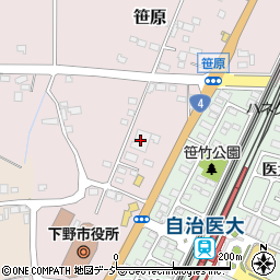 白ゆり会館自治医大店周辺の地図