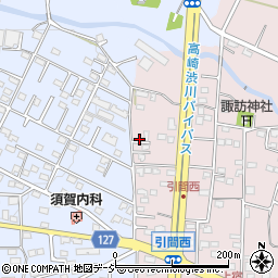 群馬県高崎市引間町712-2周辺の地図