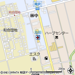 道の駅池田・池田町ハーブセンター周辺の地図