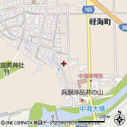 石川県小松市軽海町ヘ周辺の地図