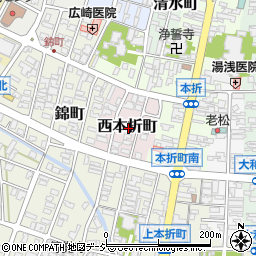 〒923-0956 石川県小松市西本折町の地図