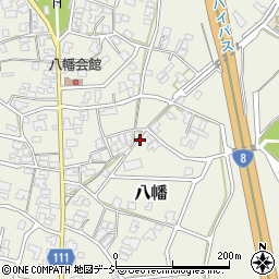 石川県小松市八幡周辺の地図
