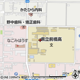 群馬県立前橋高等学校周辺の地図