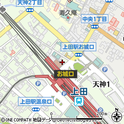 個室空間 湯葉豆腐料理 千年の宴 上田お城口駅前店周辺の地図