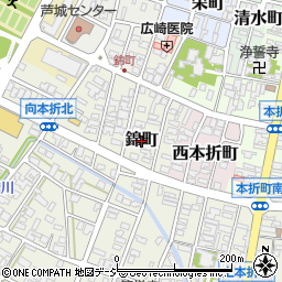 石川県小松市錦町周辺の地図