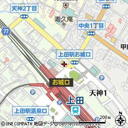 竹風堂　上田店周辺の地図