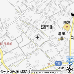 群馬県高崎市足門町864-2周辺の地図