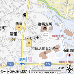 群馬県高崎市足門町1661-3周辺の地図