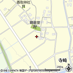 茨城県笠間市寺崎周辺の地図
