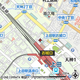 上田駅前ロイヤルホテル周辺の地図