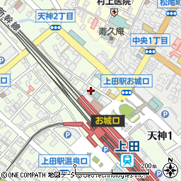 上田ロイヤルホテル周辺の地図