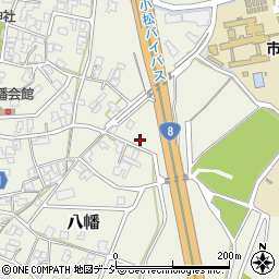 石川県小松市八幡戊332周辺の地図