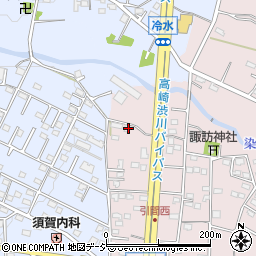 群馬県高崎市引間町711周辺の地図