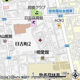 群馬県前橋市日吉町2丁目29周辺の地図