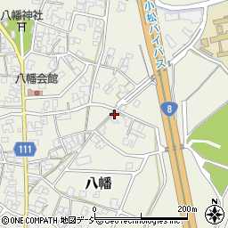 石川県小松市八幡戊295周辺の地図