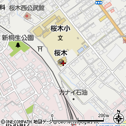 桐生市立桜木幼稚園周辺の地図