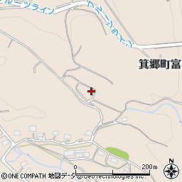 群馬県高崎市箕郷町富岡1225周辺の地図