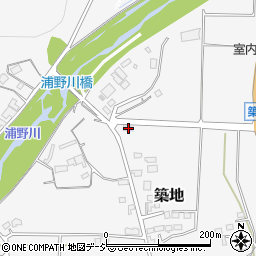 長野県上田市築地525-8周辺の地図