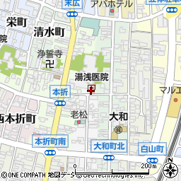 湯浅医院周辺の地図