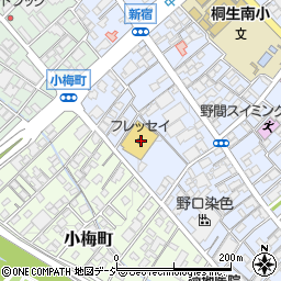 フレッセイ桐生南店周辺の地図