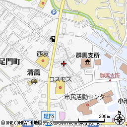 群馬県高崎市足門町1648-12周辺の地図