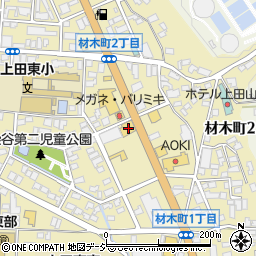 日産レンタカー上田店周辺の地図