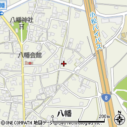 石川県小松市八幡戊206-1周辺の地図